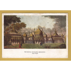 `The Royal Pavilion, Brighton. - East Front - From A Print By G.Hunt`- Postally Unused - K.J.Bredon`s Bookshop Postcard.