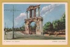 `ATHENS - Adrian`s Arch` - Postally Unused - Delta Postcard.