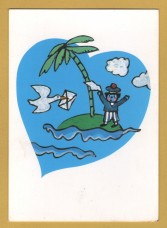 `Love Letters by Elzbieta 1993` - Postally Unused - Nouvelles Images S.A Postcard.