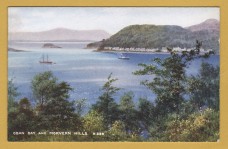 `Oban Bay and Morvern Hills A339` - 1934 - Postally Unused - Valentine`s `Art Colour Series` Postcard.