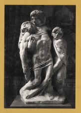 `Florence Galleria Accademia - The Pieta of Michaelangelo` - Postally Unused - Nova Lux Postcard.