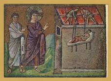 `Ravenna - S,Apollinare Nuovo - The Cure of the Paralytic at Capharnaum` - Postally Unused - Ed Dante Postcard.