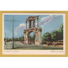 `ATHENES. L`Arc d`Adrien` - Postally Unused - Delta Postcard.