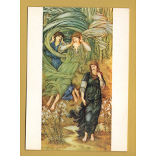 `Sponsa De Libano - Edward Coley Burne-Jones` - Postally Unused - The Medici Society Postcard.