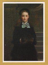`A Picture of Health, Alice the Artist`s Daughter, 1874 by Sir John Everett Millais` - Postally Unused - Jersey Museums Postcard.