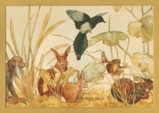 `Castell Coch,Tongwynlais - Scenes From Aesop`s Fables, in the Drawing Room` - Postally Unused - CADW Postcard.