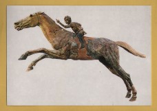 `Athens, National Museum - Bronze Race - Horse with a Jockey from Artemisian` - Postally Unused - Hannibal Postcard.