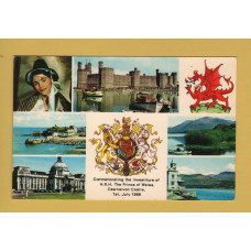 `Investiture of H.R.H The Prince of Wales,Caernarvon Castle 1st July 1969` - Multiview - Postally Used - ?? Postmark - Unknown Producer.