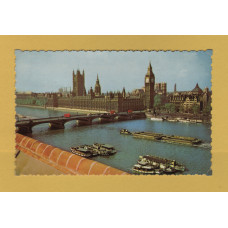`Houses of Parliament, Westminster Bridge, London` - Postally Used - London 19th August 1960 Postmark - The Photographic Greeting Card Co. Ltd. Postcard.
