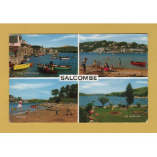 `SALCOMBE` - Multiview - Postally Used - Totnes 14th August 1967 Devon Postmark - J.Salmon Ltd. Postcard.