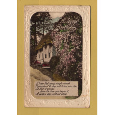`A Joyous Birthday` - Postally Used - Neath 14th August 1932 Glam Postmark - W.B.L. London Postcard