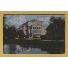 `Riga, Stadttheater` - Postally Used - Field Post Office 1st February 1919 - Hebensperger & Co. Postcard.