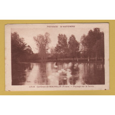 `Environs de SEIGNELAY (Yonne) - Paysage sur le Serein` - Postally Unused - Laroche Postcard.