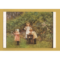 `Bubbles - Helen Allingham` - Postally Unused - The Medici Society Postcard.