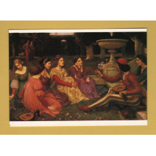 `The Decameron - John W.Waterhouse` - Postally Unused - The Medici Society Ltd Postcard.