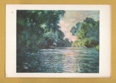 `The Banks of the Seine at Giverny by Monet` - Postally Unused - Fernand Hazan Postcard.