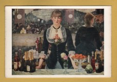 `A Bar at the Follies Bergere by Edouard Manet` - Postally Unused - Tate Gallery Postcard.