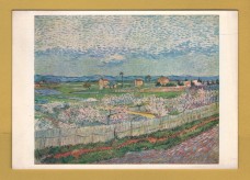 `The Orchard by Vincent Van Gogh` - Postally Unused - The Pallas Gallery Postcard.