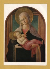 `The Virgin and Child by Fra Filippo Lippi` - Postally Unused - National Gallery Postcard.