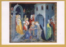 `Urbino, Oratory of St John - Mary`s Farewell and Departure by Lorenzo and Jacopo Salimbeni` - Postally Unused - Stibu Postcard. `Urbino, Oratory of St John - Mary`s Farewell and Departure by Lorenzo and Jacopo Salimbeni` - Postally Unused - Stibu Postcard.