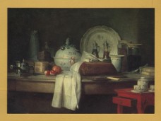 `The Butler`s Table by Jean-Baptiste Simeon Chardin` - Postally Unused - Louvre Postcard.