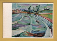 `Beating Waves by Edvard Munch` - Postally Unused - Norwegian Art Production Postcard.
