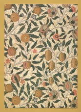 `FRUIT - Wallpaper Designed by William Morris` - Postally Unused (although message written to rear) - V&A Museum Postcard.