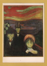`Anxiety by Edvard Munch` - Postally Unused - Norwegian Art Production Postcard.