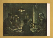 `The Potato-eaters by Vincent Van Gogh` - Postally Unused - Rijksmuseum Postcard.