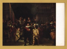 `The Nightwatch by Rembrandt Van Rijn` - Postally Unused - Rijksmuseum,Amsterdam Postcard.