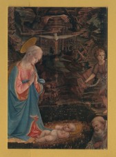 `Florence, Uffizi Gallery - Our Lady Adoring the Child by Filippo Lippi` - Postally Unused - Magit Postcard.