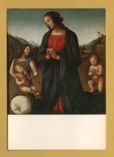 `Florence, Pitti Gallery - Adoration by Perugino` - Postally Unused - FUD Postcard.