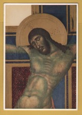 `Florence, Uffizi Gallery - Crucifix (detail) by Cimabue` - Postally Unused - A.Martello Postcard. `Florence, Uffizi Gallery - Crucifix (detail) by Cimabue` - Postally Unused - A.Martello Postcard.