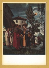 `Florence, Uffizi Gallery - The Farewell of St, Florian by Albrecht Altdorfer` - Postally Unused - A.Martello Postcard. `Florence, Uffizi Gallery - The Farewell of St, Florian by Albrecht Altdorfer` - Postally Unused - A.Martello Postcard.