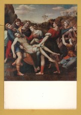 `Rome, Borghese Gallery - Descent from the Cross by Raphael` - Postally Unused - ER Postcard.