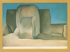 `Ranchos Church by Georgia O`Keeffe` - Postally Unused - The Phillips Collection Postcard.