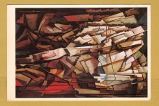 `Synthetic Arrangement 1922 by Morris Kantor` - Postally Unused - Smithsonian Institute Postcard.