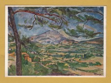 `Mountain Saint Victoire by Paul Cezanne` - Postally Unused - Pallas Gallery Postcard.