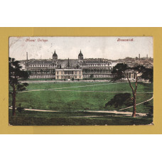 `Naval College, Greenwich` - Postally Used - Deptford S.O.S.E 19th March 1906 Postmark - Producer Unknown