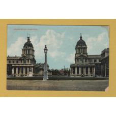 `Greenwich Hospital` - Postally Unused - Charles Martin Postcard