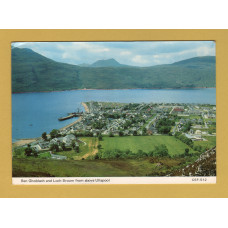 `Ben Ghoblach and Loch Broom from above Ullapool` - Postally Used - Inverness - 2nd June 1973 Postmark with Pictorial Slogan - Charles Skilton Postcard.