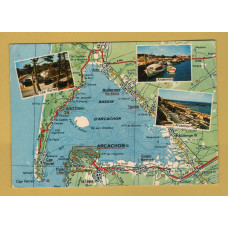 `According to Michelin Map No.71` - Postally Used - 33 Lege Cap Ferret P PAL 31st July 1981 Gironde - Postmark - Editions Artaud Freres Postcard.
