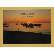 `Greetings From Geraldton W.A` - Postally Used - Geraldton 16th May 1990 W.A.6530 - Postmark with Slogan - Midge W.A. Postcard.