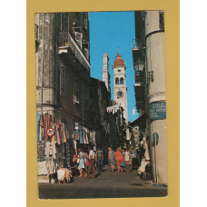 `Corfu: St,Spiridione Street` - Postally Used - Kepkypa 12th October 1990 Kerkyra - Postmark - Fototechnica Postcard.