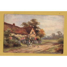 `A Surrey Homestead` - Postally Used - Chew Magna 29th August 1921 Postmark - B.B London Postcard.