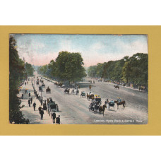 `London-Hyde Park & Rotten Row` - Postally Used - ?? 22nd September 1904 Postmark - W.J.Hay & Co Postcard.