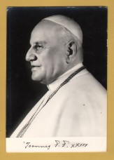 `Pope Johannes (John) XXIII - Portrait Profile`- Postally Used-1962 - fotorapide Postcard.