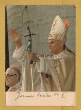 `Pope Joannes Paulus (John Paul) II - 1980`- Postally Unused - Plurigraf Postcard.
