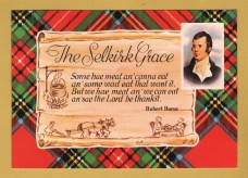 `The Selkirk Grace - Robert Burns`- Postally Unused - E.T.W. Dennis Postcard.