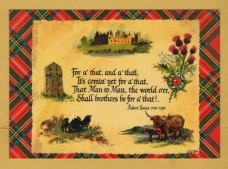 `A Man`s a Man for a` That - Robert Burn`s 1759-1796`- Postally Unused - Whiteholme Postcard.